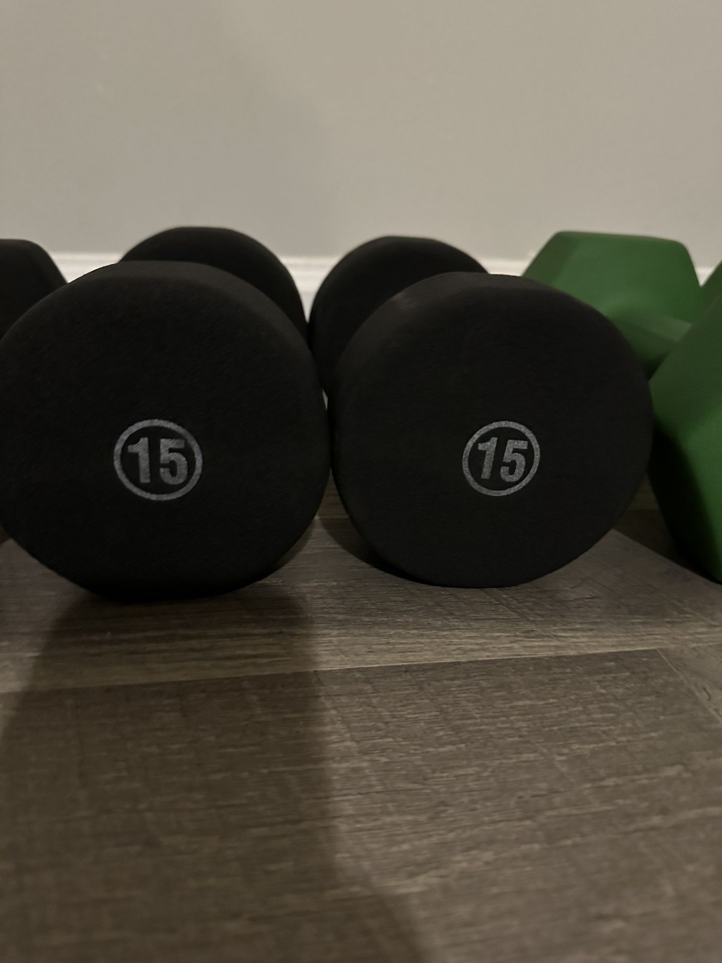 15 Lb Pair Of Dumbbells