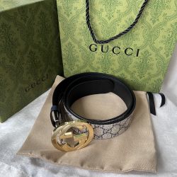 Monogram Gg Buckle Belt 