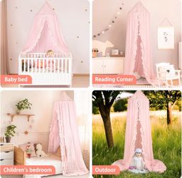 Beige princess canopy
