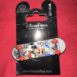 Disney Parks Mickey and Friends Skateboard Enamel Pin NEW