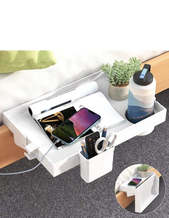 (Set Of 2) Bedside Shelf for Bed, Foldable