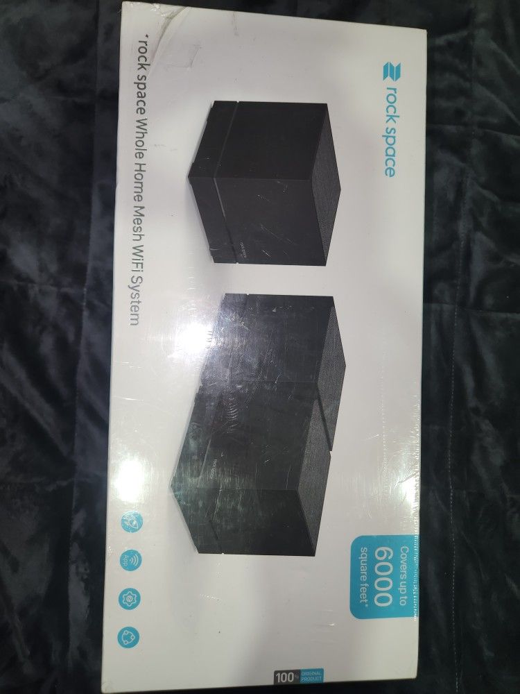 Rock Space Whole Home Mesh Wifi System, Black 