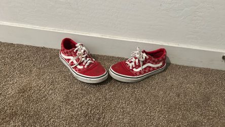 Red Vans 3.5 us youth