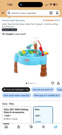 Brand New Little Tikes Fish N Splash Water Table