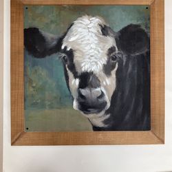 Bessie Cow Wall Art 20 X 20