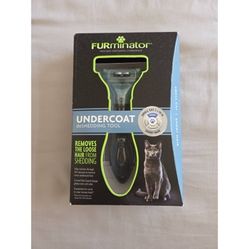 FURminator Undercoat Deshedding Brush Tool for Small Short Hair Cat