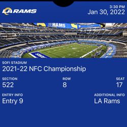 Rams vs Niners Championship Game 2 Tickets 