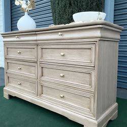 POTTERY BARN INSPIRED WOOD DRESSER***REFINISHED***