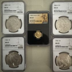 Gold and Silver Coins 