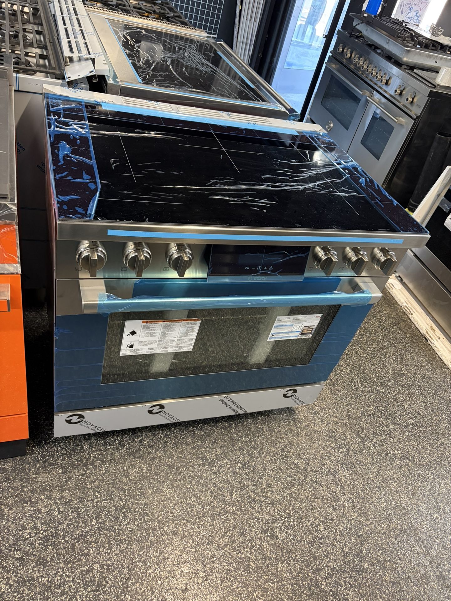 Bosch 800 Series Stainless Steel 36” Induction Electric Range Stove