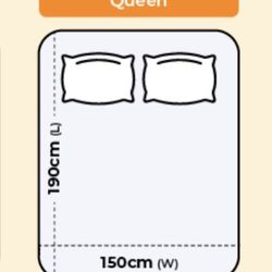 queen size mattress and bed frame