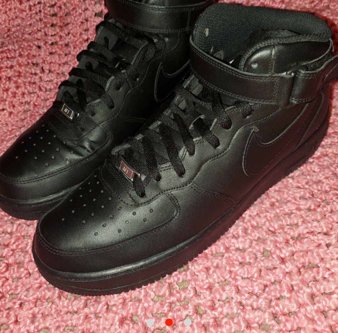 All black high top airforce ones size 13 in mens