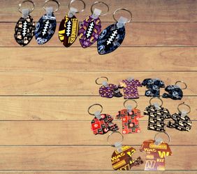 Keychains| Football, Jersey, and Helmet Shape Keychain| Custom Keychain