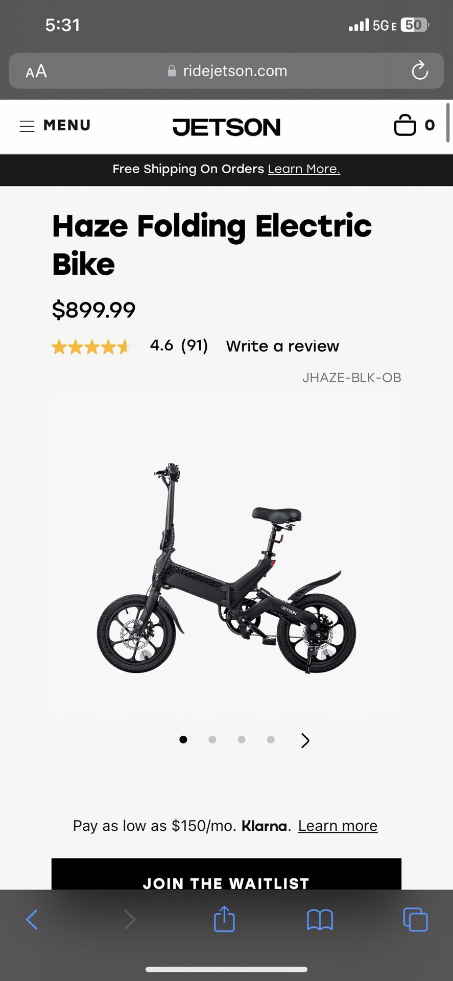 Jetson Haze Electric Bike (sale Or Trade)