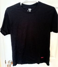 Supreme x Hanes Tagless Tee Black Size Medium Brand New
