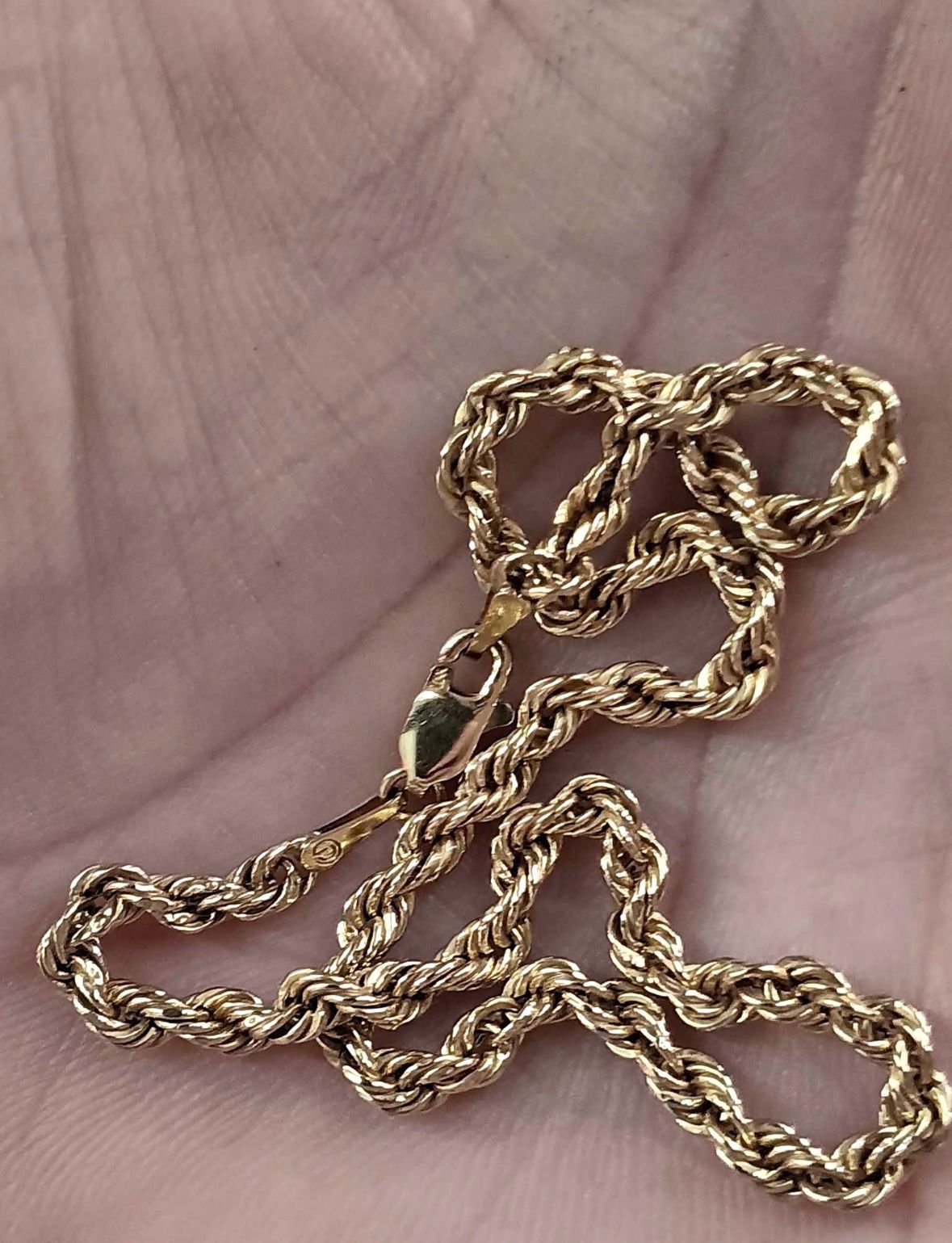 10kt gold rope bracelet or anklet