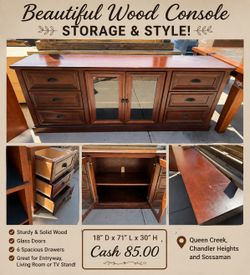 🌿Beautiful Entryway•Tv Console Cabinet