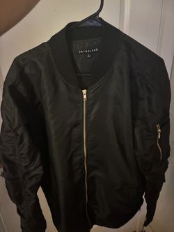 Jaywalker Black Bomber Jacket Size Large