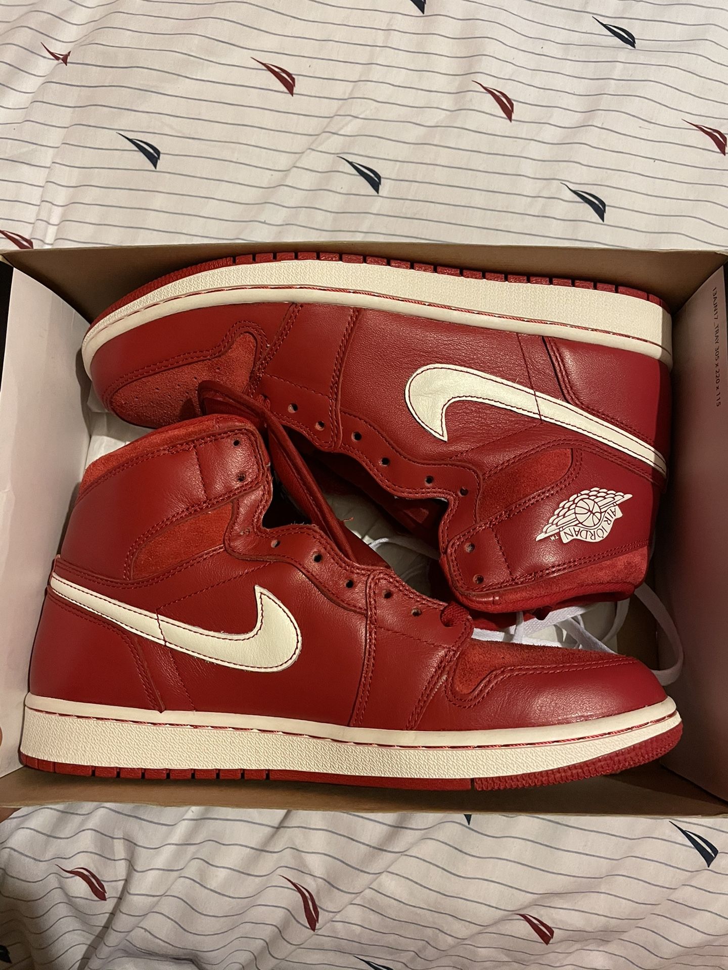 Nike Air Jordan 1 High Euro Gym Red DS Sz 9.5