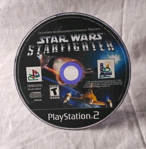Star Wars Starfighter PS2 (Disc Only, 2001)