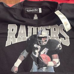 Brand New Mitchell & Ness Raiders Throwback Bo Jackson Shirt