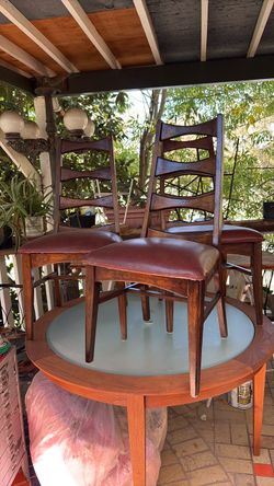 Mission style solid oak chairs