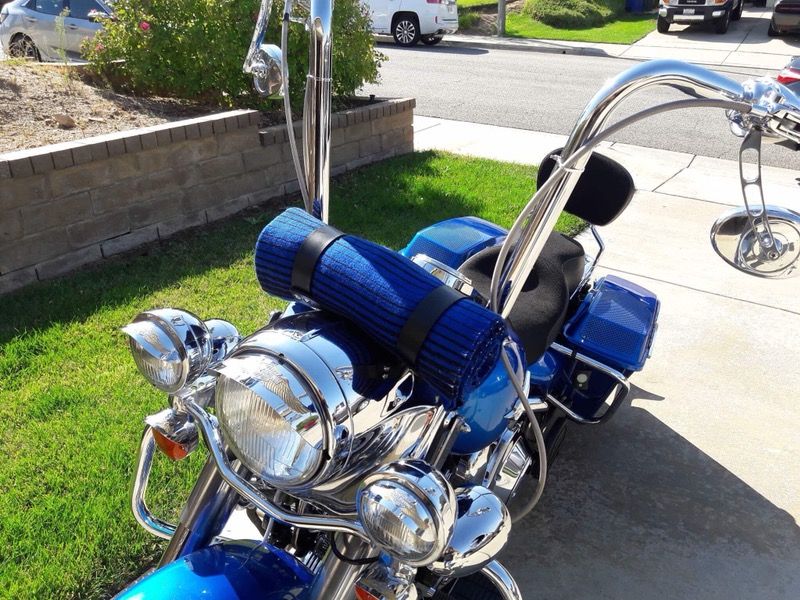 Authentic Mexican Serape blanket rolls with leather straps for Harley Davidson