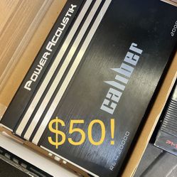 Caliber Amp $50! New! In Box. (2000 Watts)