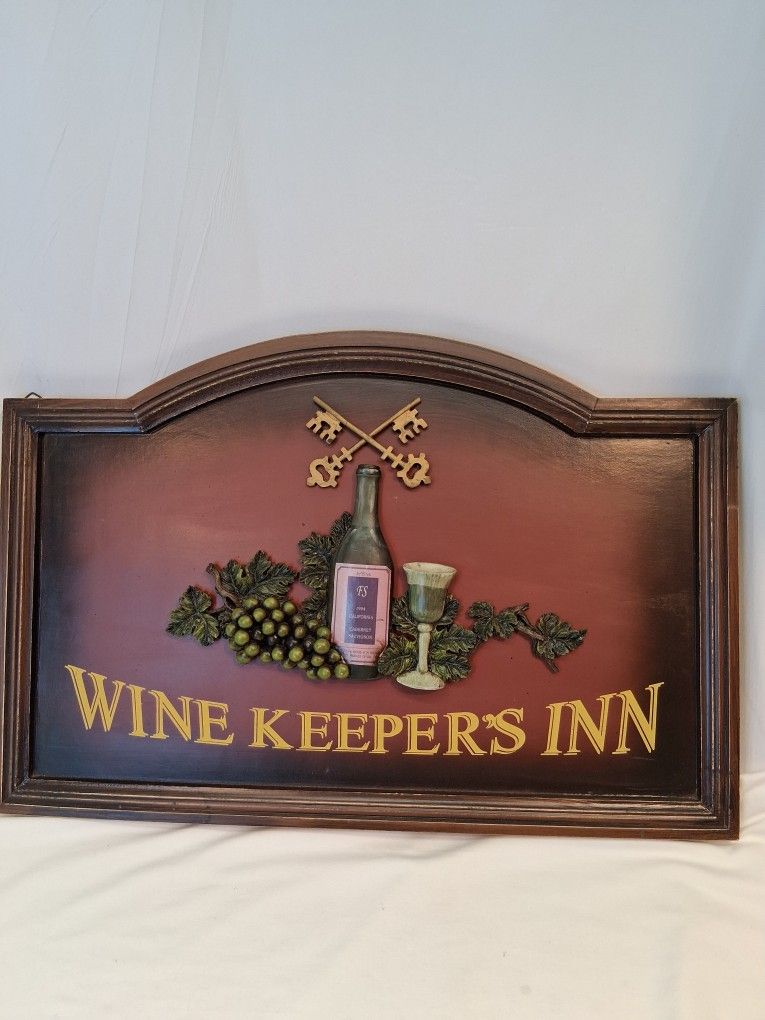 Wine Keepers Inn Wall Plaque