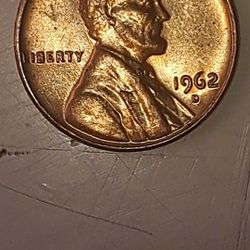 1962 D Mint Red  Penny 