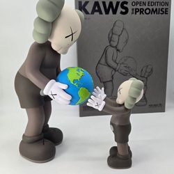 KAWS THE PROMISE Vinyl Figure Brown, NEW