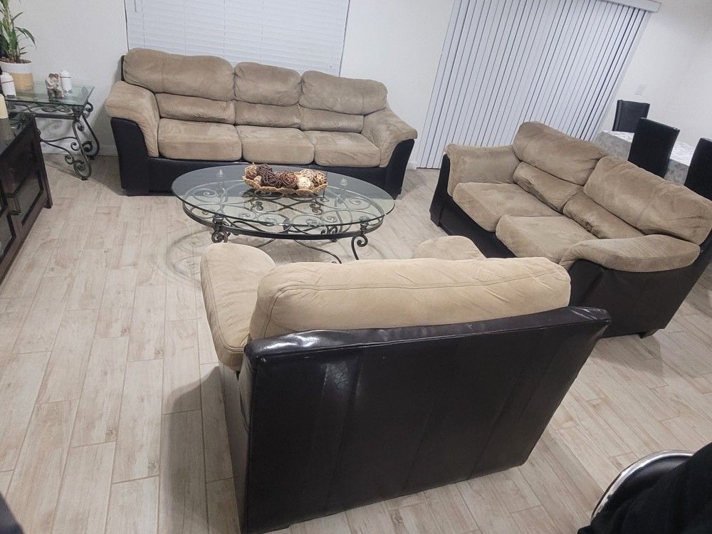Living Room Sofa Set 3 Pcs