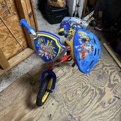 Paw Patrol Toddler Bike  