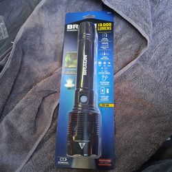 Braun 13,000 lumens rechargeable flashlight