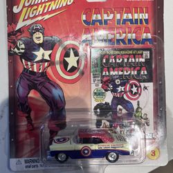 Captain America Johnny Lightning Marvel Comics Die Cast Car