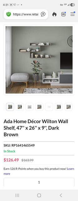 2 ADA Wilton Wall Shelf Home Décor