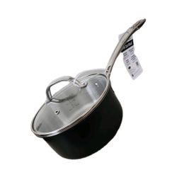 VIKING 2.25 Qt Quart 3-Ply Cast Black Stainless Steel Sauce Pan + Lid NEW
