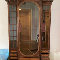Mahogany 3 door Louis XVI bookcase 19th century
