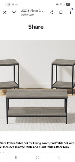 JOZ 3 Piece Coffe Table