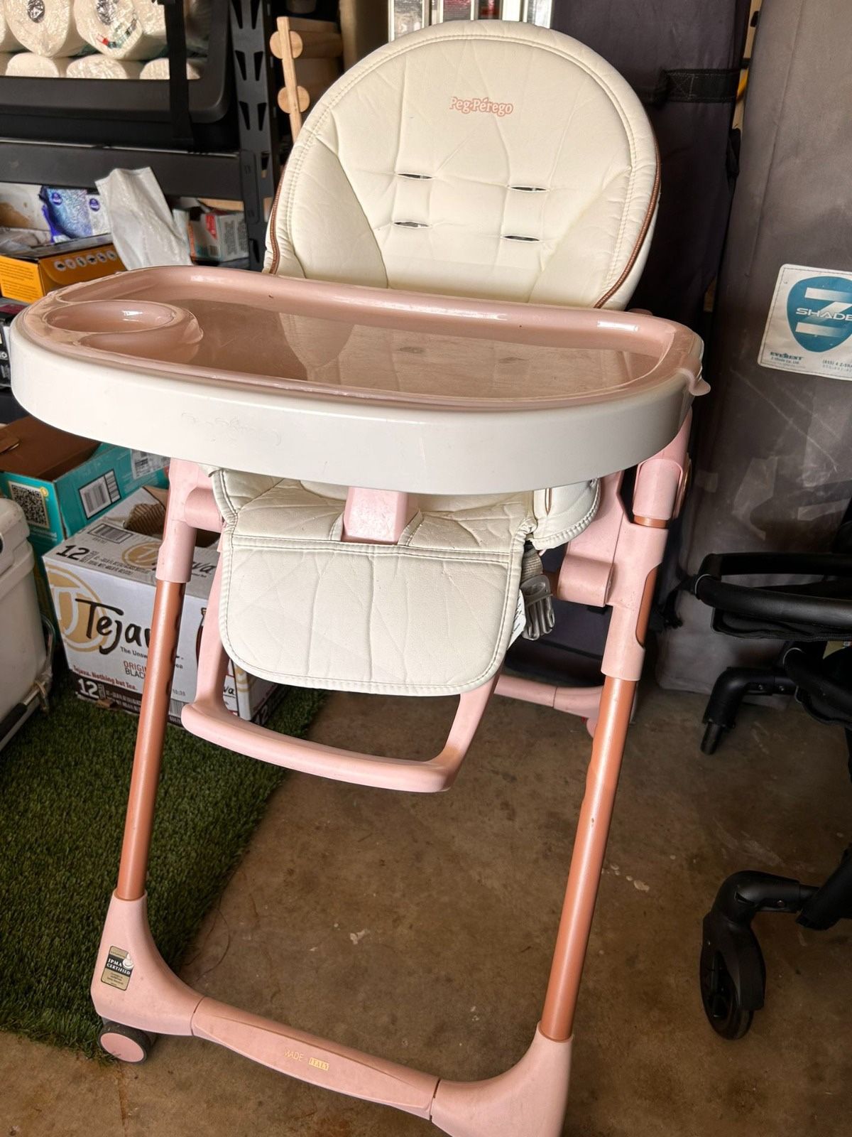 High chair rose gold hot sale