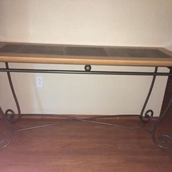4 matching tables (console table pictured), 2 end tables and coffee table