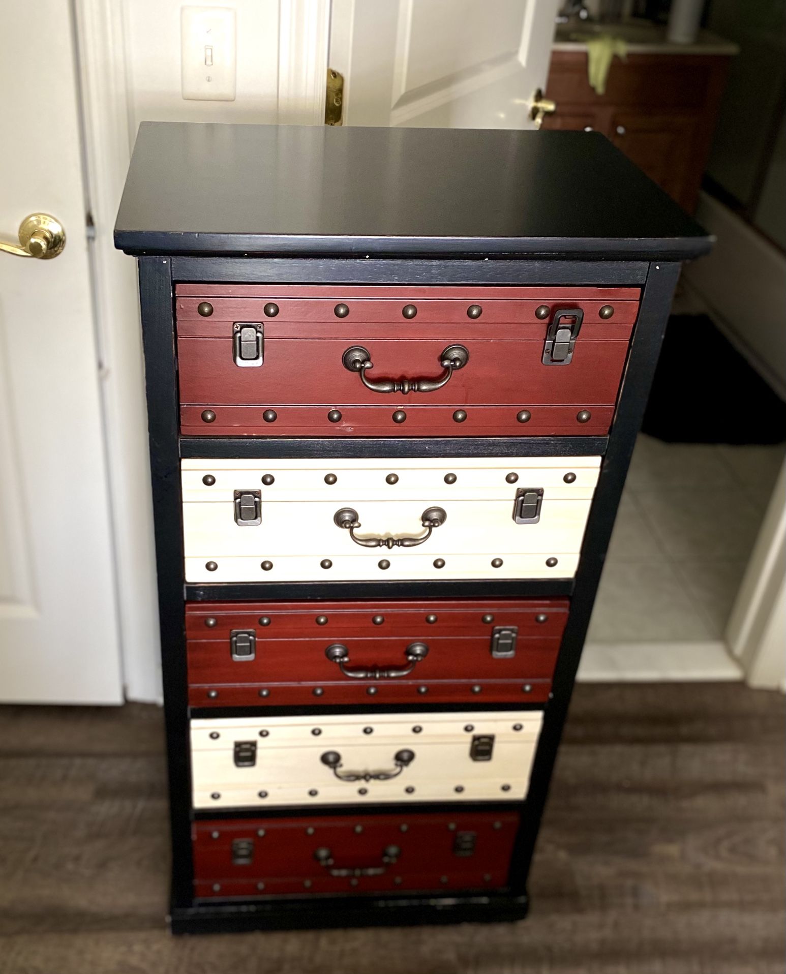 Pier 1 -Vintage Suitcase Dresser (5 drawers)
