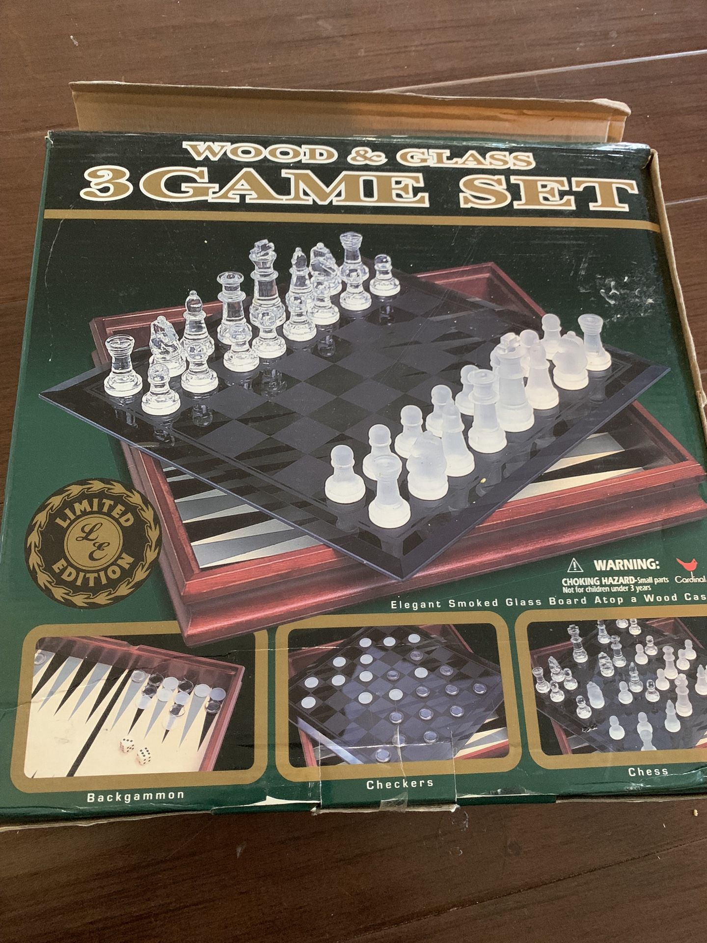 Wood & Glass - 3 Game Set (Board Game)