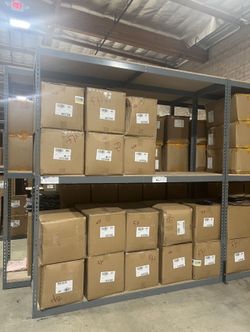 Industrial Racks 96 in W x 24 in D Used Heavy Duty 3 Tier Storage Shelving Delivery Available