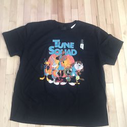 SPACE JAM TUNE SQUAD TEE SHIRT SIZE LARGE NEW 