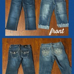2 PAIRS OF CAPRI JEANS - TWO PHOTOS ATTACHED OF FRONT/BACK - $40 FOR BOTH