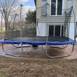 Free 14.5’ X 9’ Trampoline 