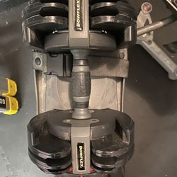 BowFlex Adjustable Weight Dumbell set with Stand