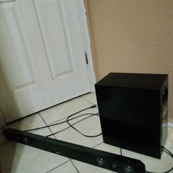 Soundbar And Subwoofer 