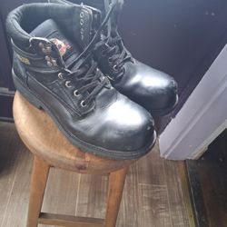 Steel Toed Boots Size 9.5